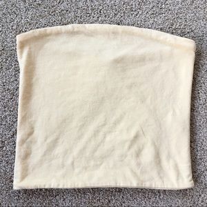 Brandy Melville tube top light yellow